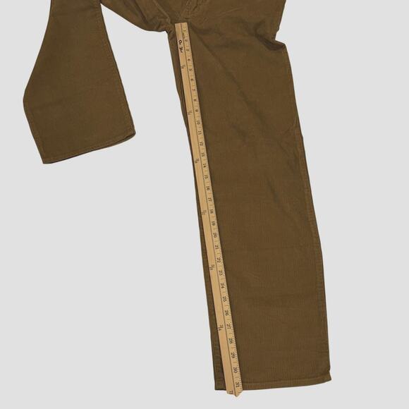 Levis 94 Baggy Pants Womens Sz 26 Tan Corduroy Straight Leg Mid Rise Hipster NWT - Picture 8 of 11